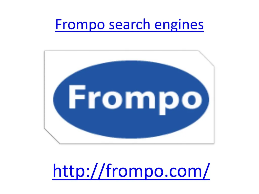 frompo search engines