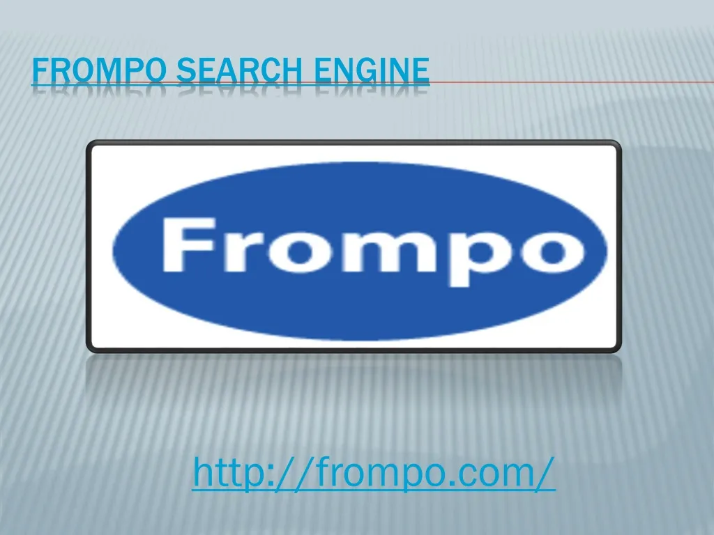 frompo search engine