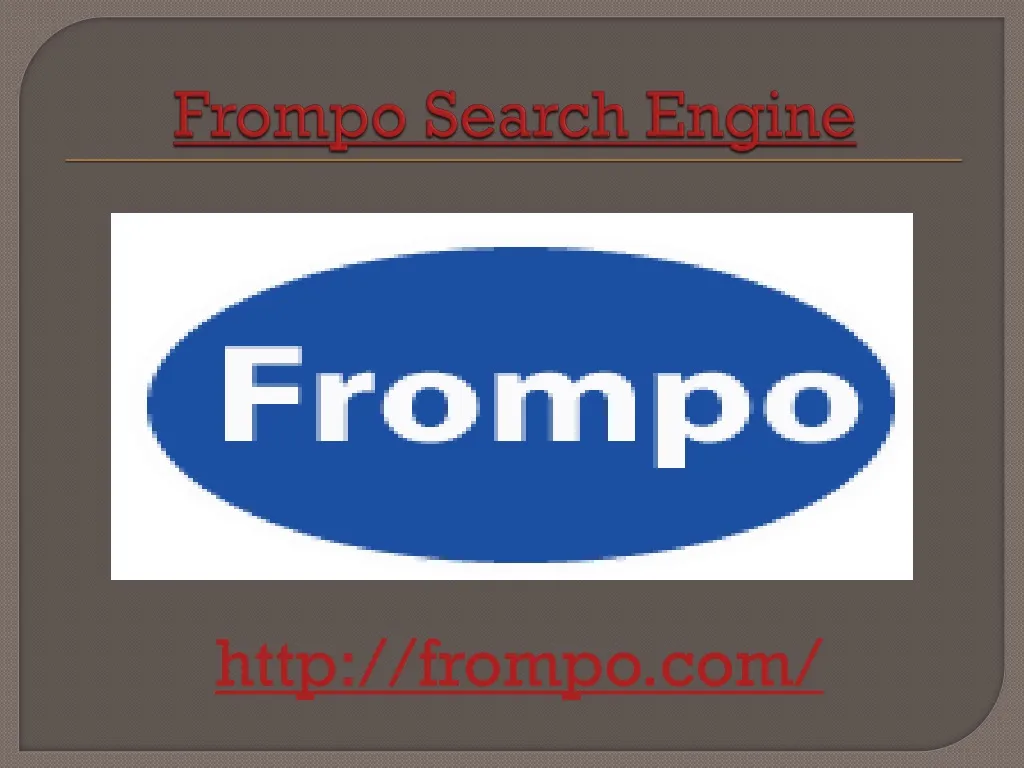 frompo search engine