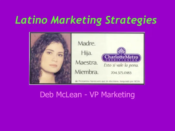 Latino Marketing Strategies