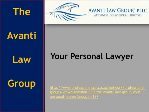 The Avanti Law Group: Your Personal Lawyer