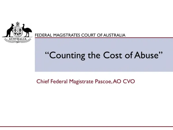 “Counting the Cost of Abuse”