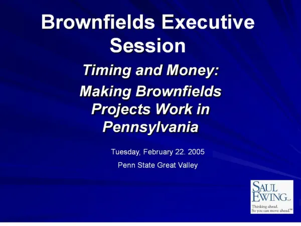 brownfields executive session