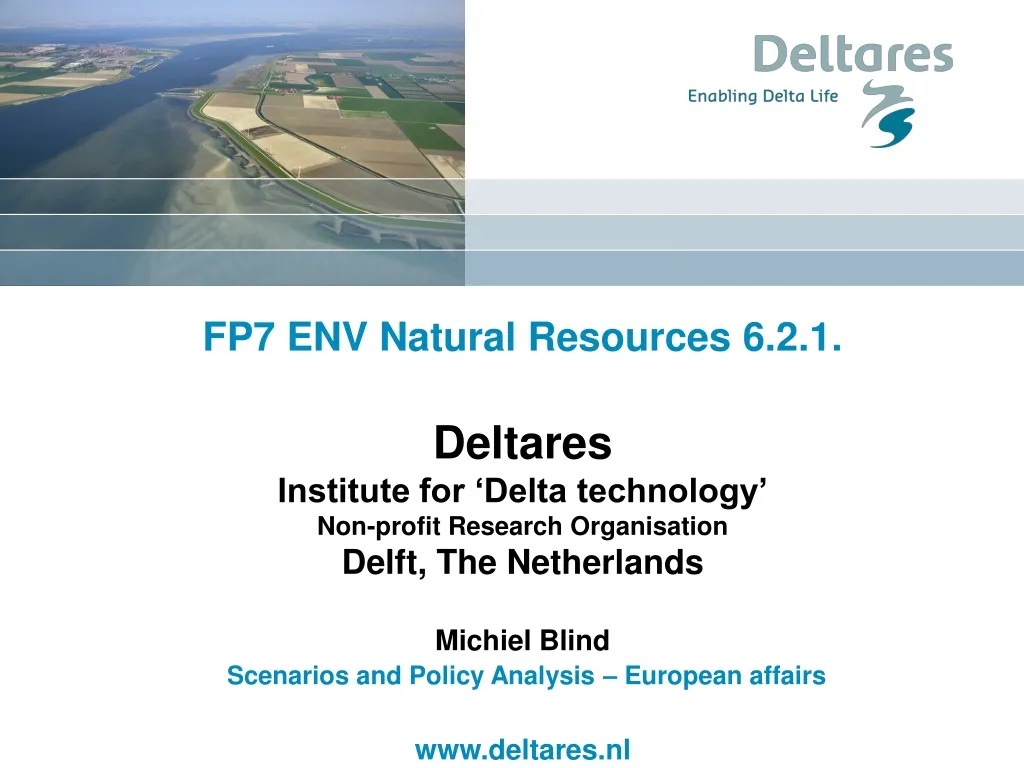 fp7 env natural resources 6 2 1 deltares