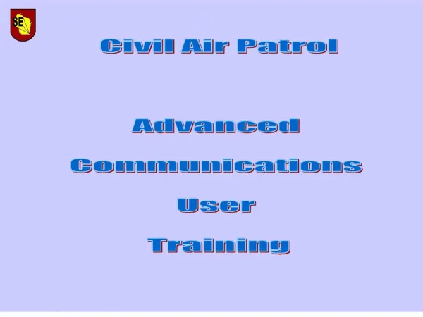 civil air patrol advanced communications user training