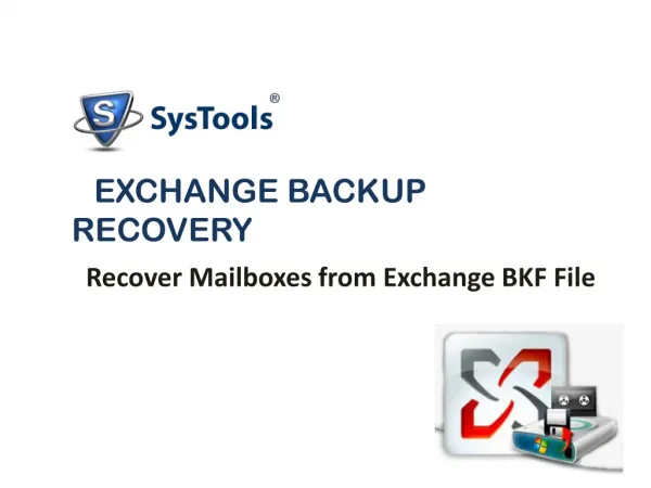 Exchange Backup Repair Software