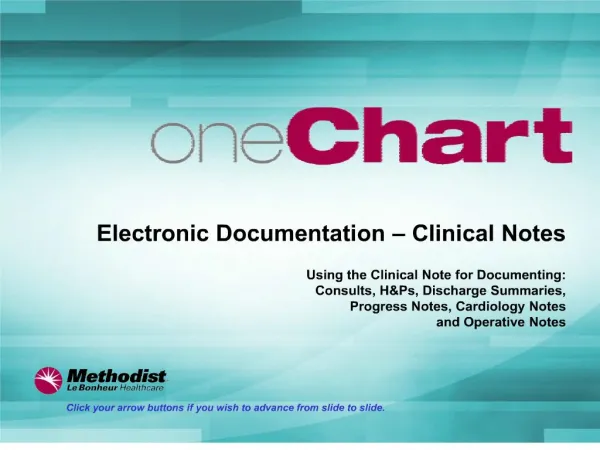 electronic documentation clinical notes