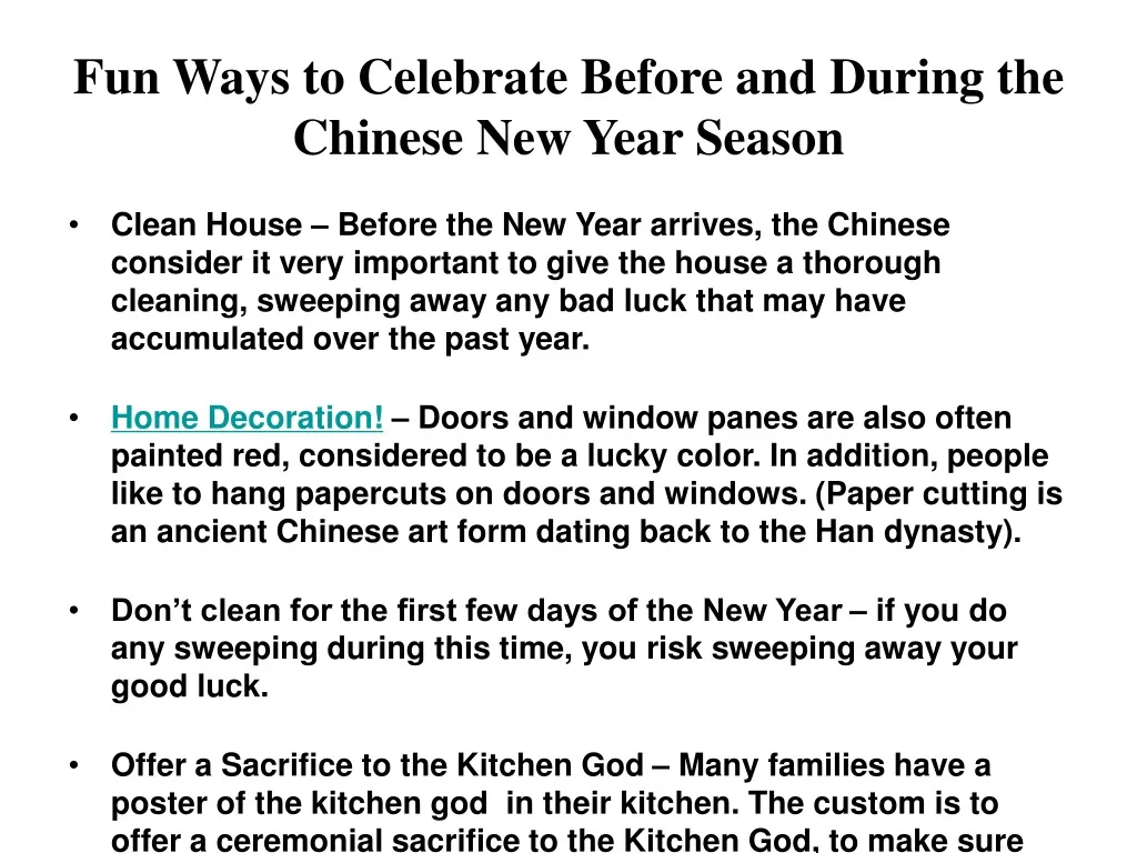 fun ways to celebrate before and during the chinese new year season