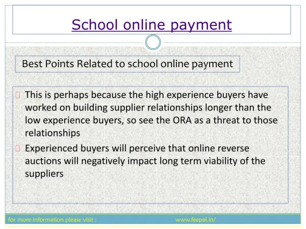 use some steps submited school online payment fee for schoo