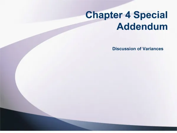 chapter 4 special addendum