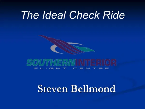 The Ideal Check Ride