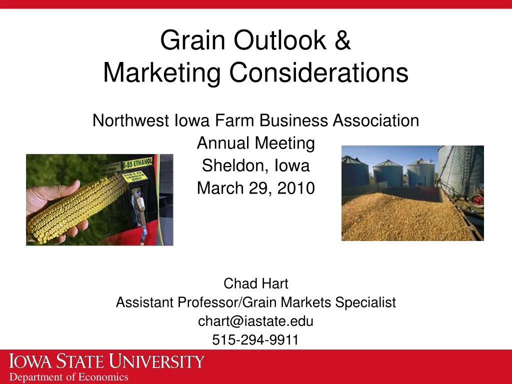 grain outlook marketing considerations