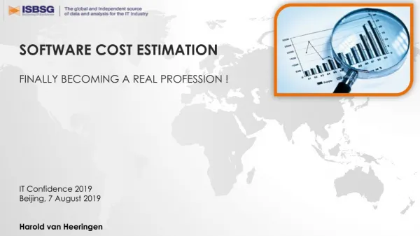 Software cost estimation finally Becoming a real profession !