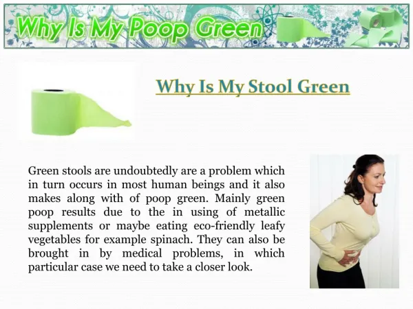 What Causes Green Stool
