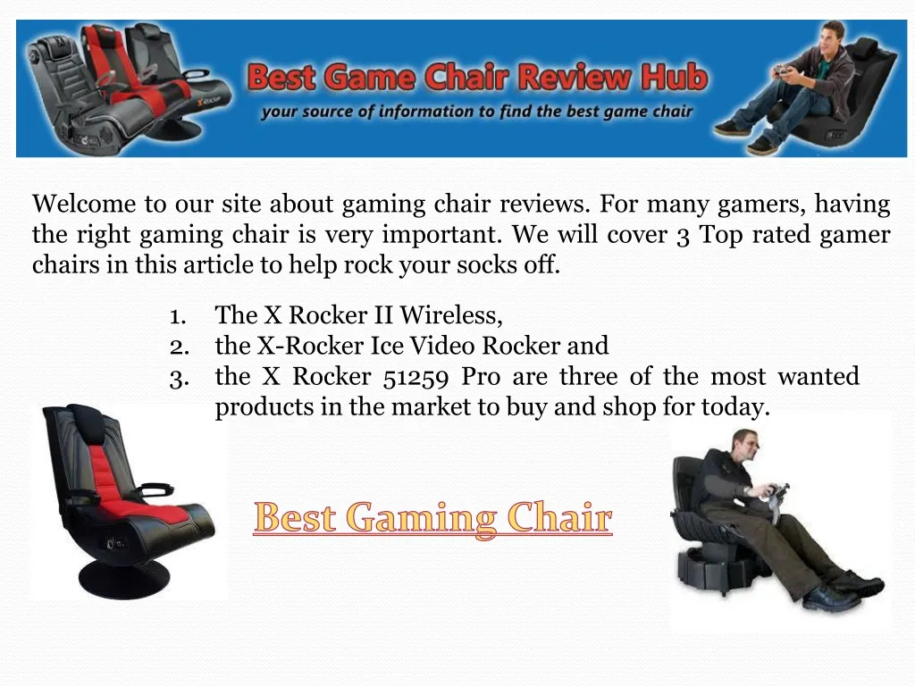 welcome to our site about gaming chair reviews
