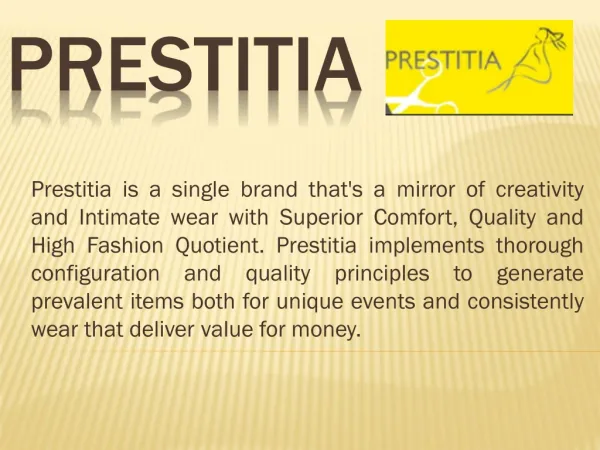 Prestitia - Buy nightwear online in india