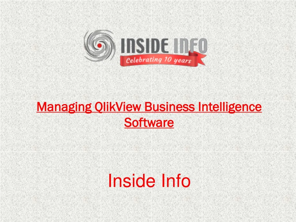 managing qlikview business intelligence software