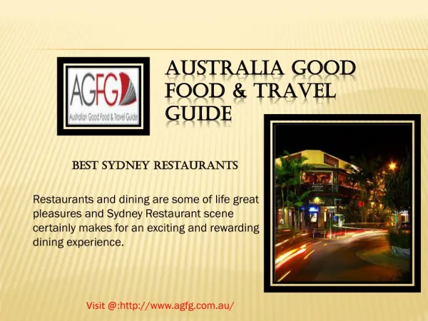 Choose Best Sydney City Restaurant