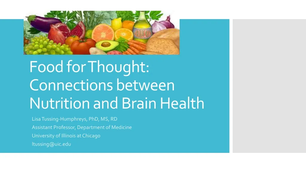 food for thought connections between nutrition and brain health
