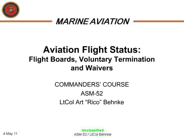 Aviation Flight Status: Flight Boards, Voluntary Termination and Waivers