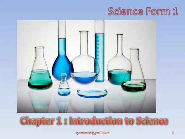Science Form 1 (Chapter 1)