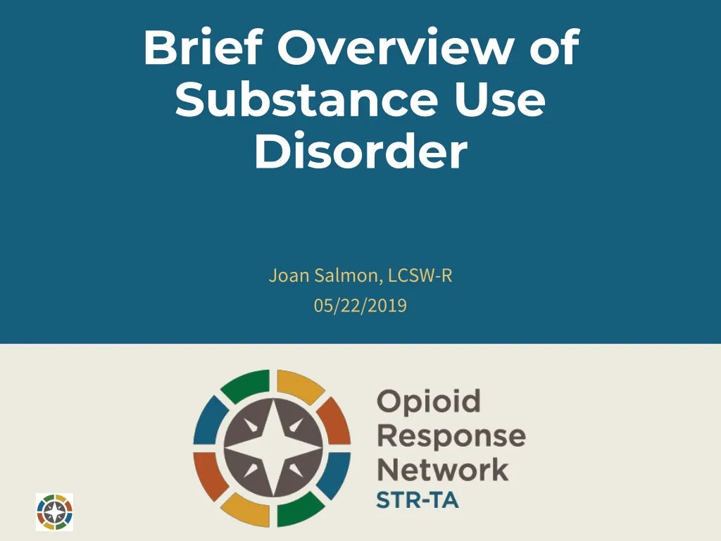 brief overview of substance use disorder