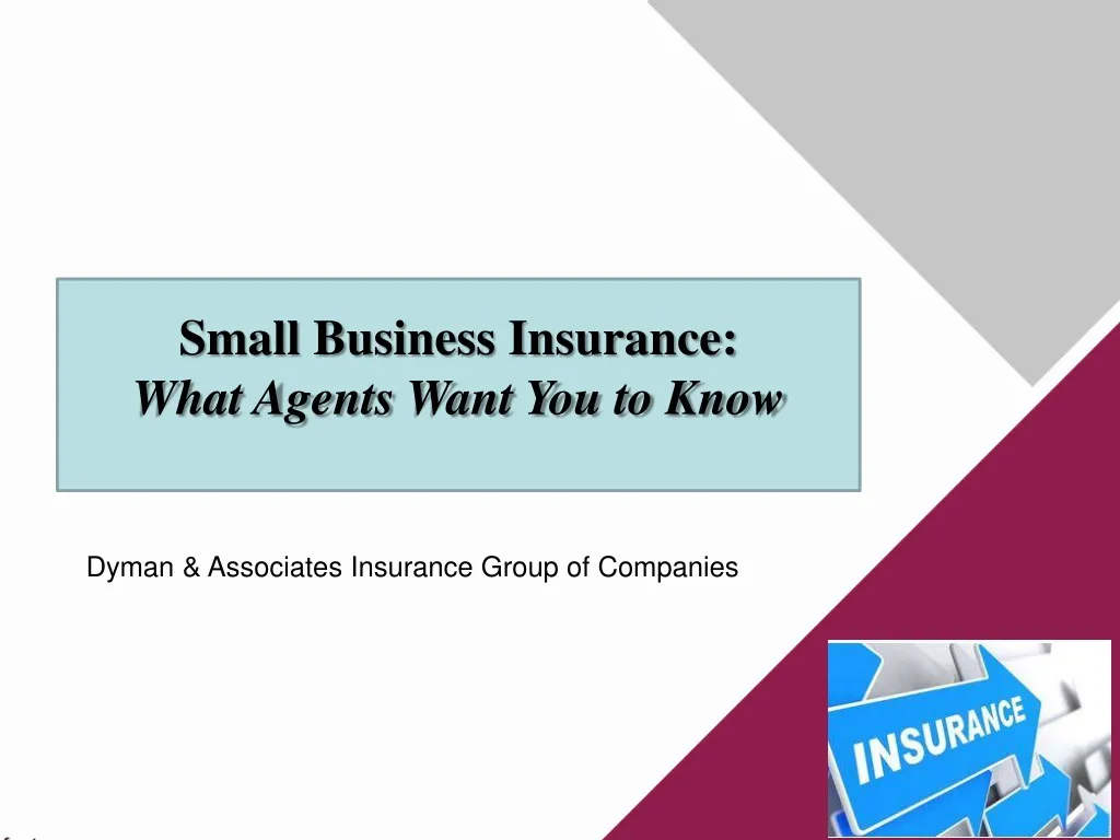 small business insurance what agents want
