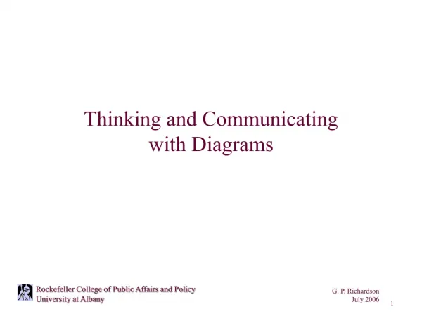 Thinking and Communicating with Diagrams