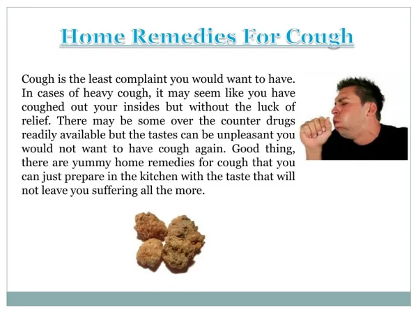 Home Remedies For Toddler Cough
