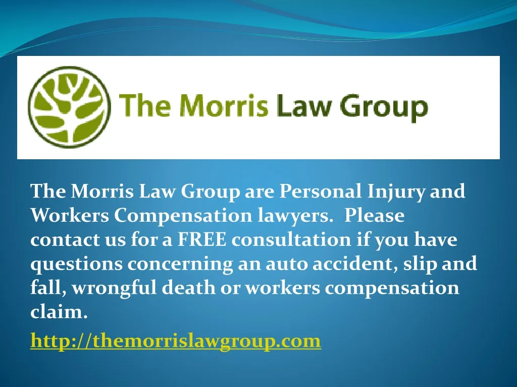 the morris law group are personal injury
