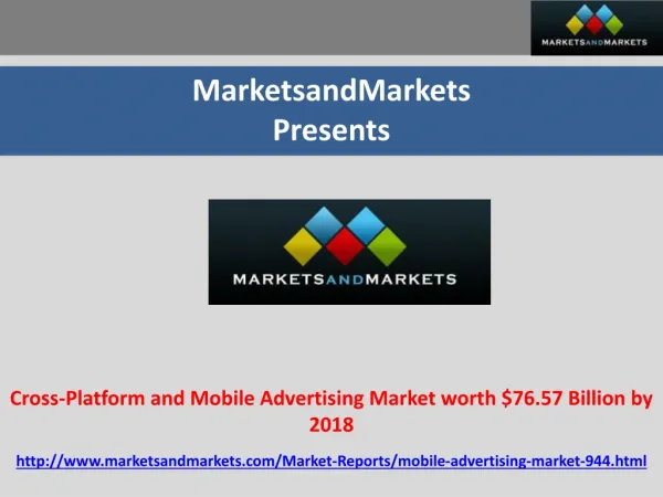 Mobile Advertising Market 2018