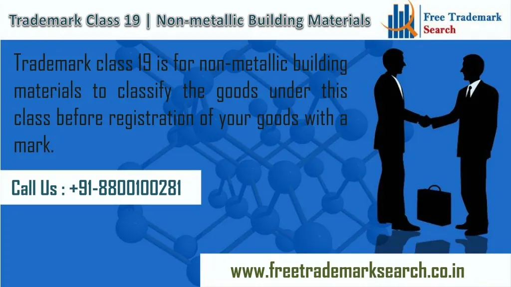 trademark class 19 non metallic building materials