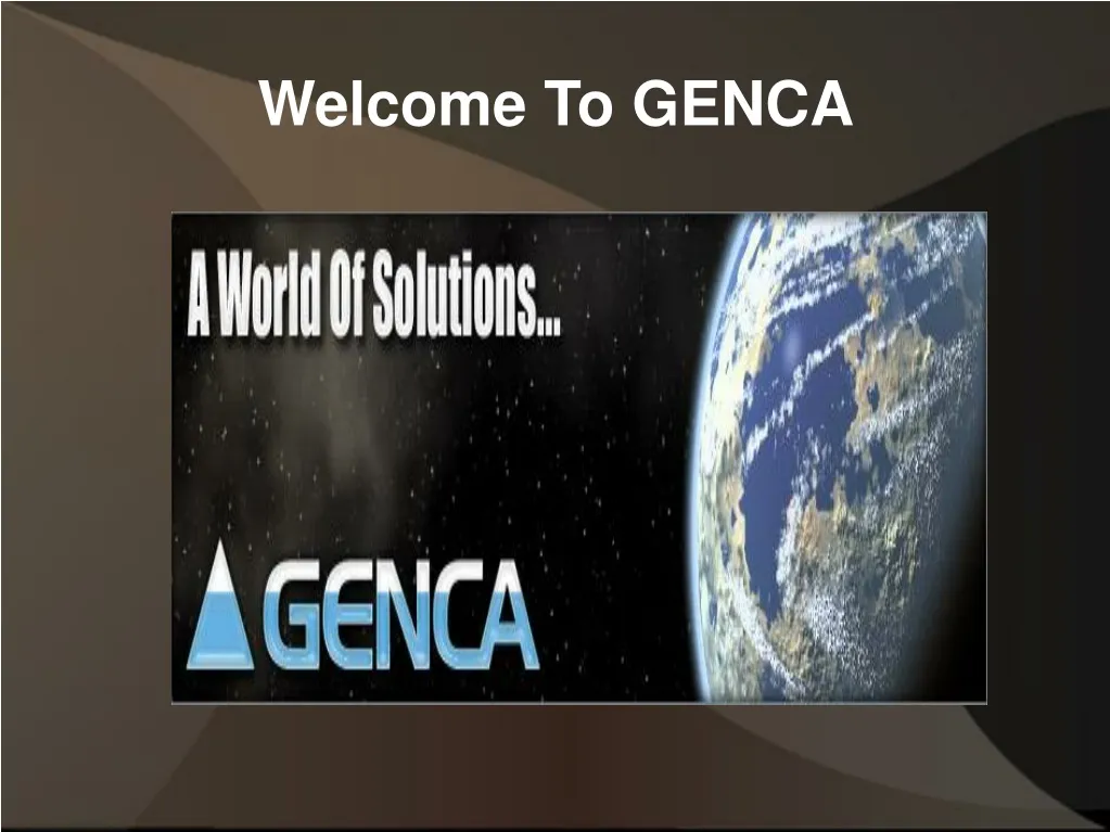 welcome to genca