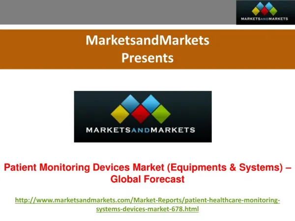 Patient Monitoring Devices Market