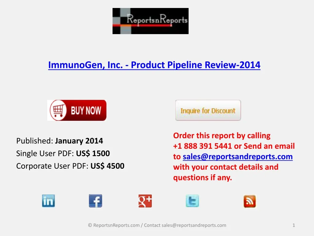 immunogen inc product pipeline review 2014