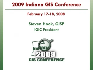 2009 Indiana GIS Conference - slide 1