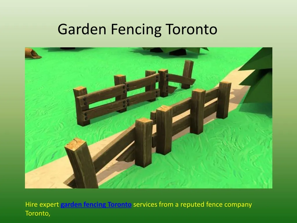 garden fencing t oronto