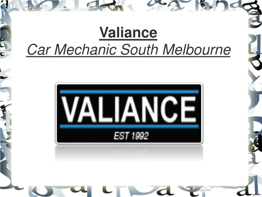 valiance car mechanic south melbourne