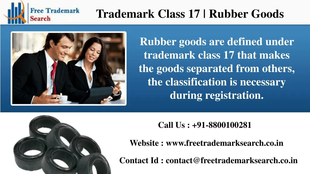 trademark class 17 rubber goods