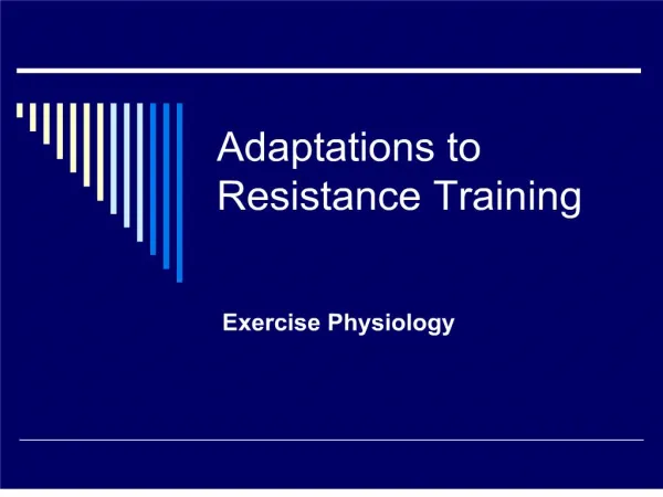 adaptations to resistance training