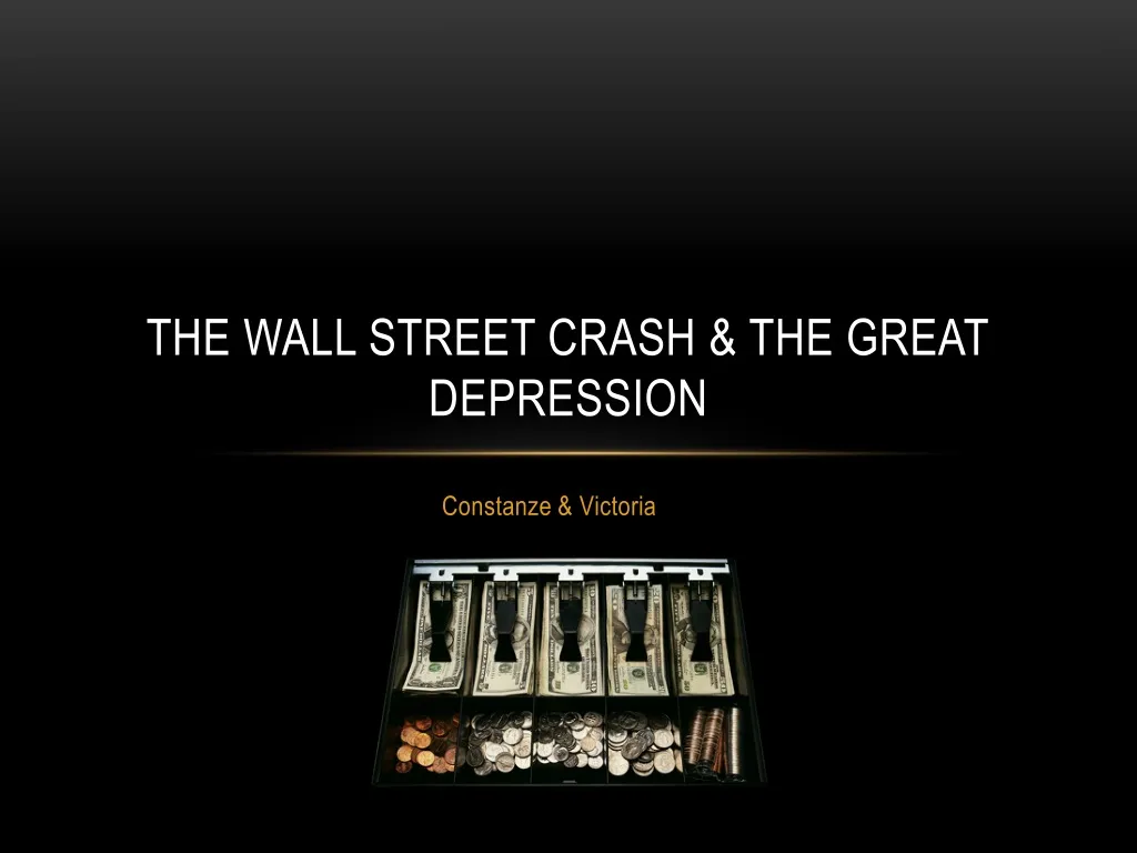 the wall street crash the great depression