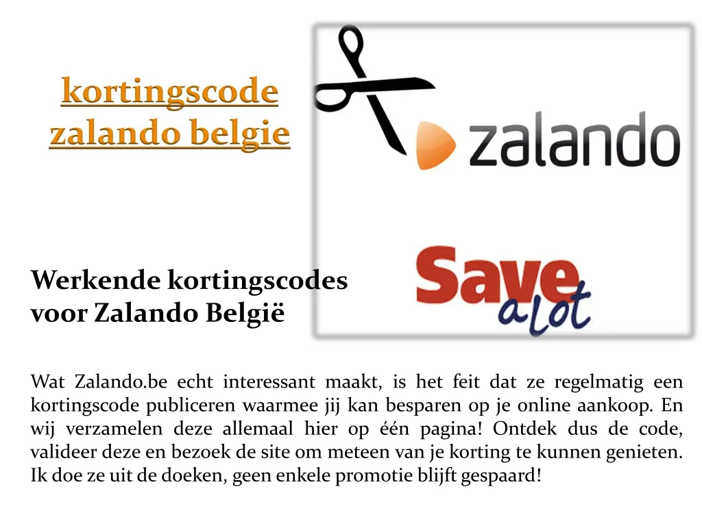 kortingscode zalando belgie