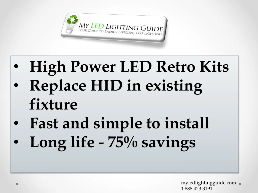 high power led retro kits replace hid in existing