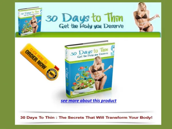 Weight loss in 30 days