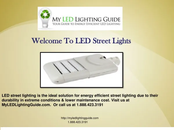 Street LED lighting