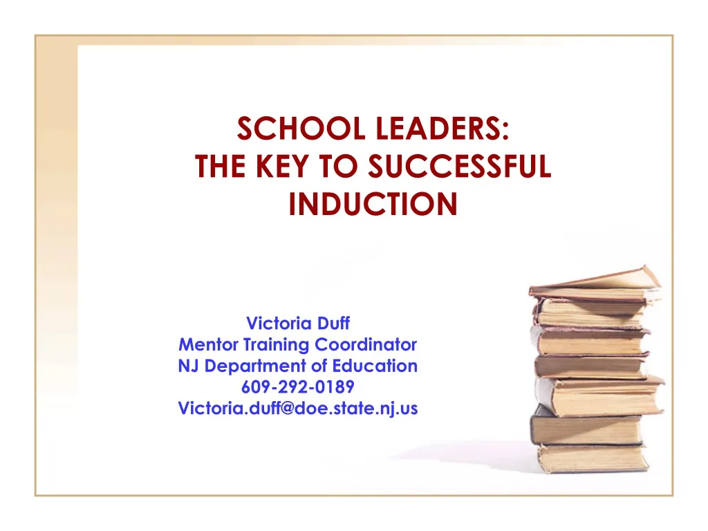 school leaders the key to successful induction