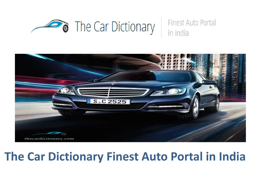 the car dictionary finest auto portal in india
