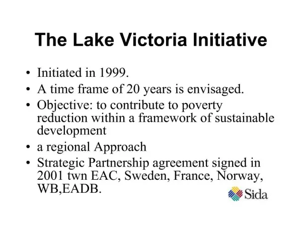 The Lake Victoria Initiative