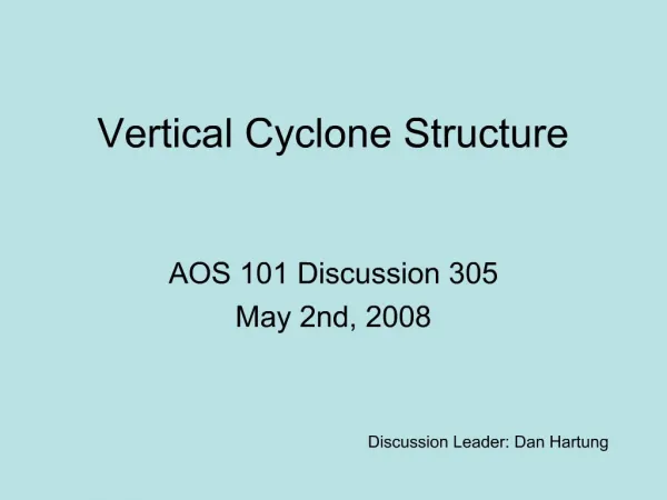 Vertical Cyclone Structure