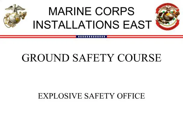 GROUND SAFETY COURSE